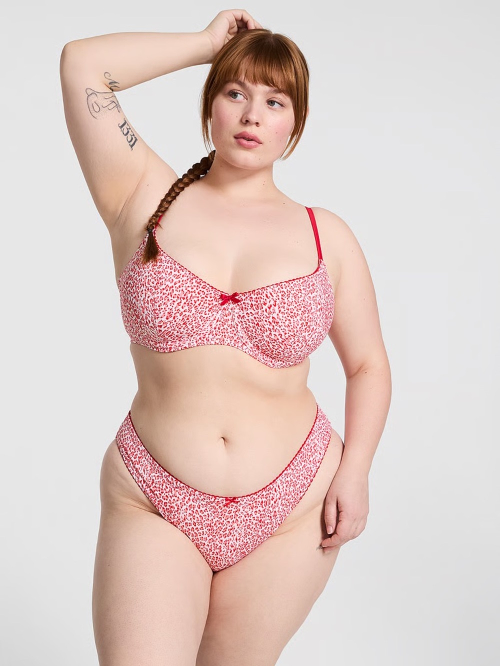 Pink By Frankies Bikinis - Red Leopard Bikini Set